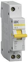 Выключатель-разъединитель трехпозиционный ВРТ-63 1P 40А | код MPR10-1-040 | IEK